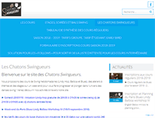 Tablet Screenshot of leschatonsswingueurs.net